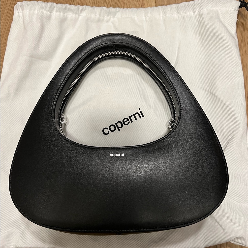 Coperni Baguette Swipe Bag in Black - Picture 3 of 6